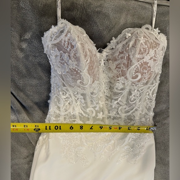Maggie Sotterro 20rk 714✨New sz4- Brand New!🤍Fitted w/Bustle Underneath-nostrap - Picture 14 of 17